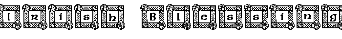 Irish Blessing font